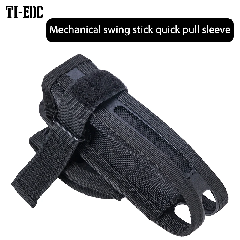 

360 Degree Rotating Telescopic Baton Pouch, Expandable Baton and Flashlights Holsters,Tactical Molle Nylon Holster Duty Belt bag
