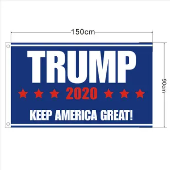 

1.5m Flags Donald John Trump Keep America Great Presidential Campaign Flags For Decorations Trump 2020 Banners Party Supplies