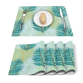 Tropical Plants Palm Leaves Placemat for Dining Table Non-slip and Heat-insulating Table Mat Table Decoration Placemat
Tropical Plants Palm Leaves Placemat for Dining Table Non-slip and Heat-insulating Table Mat Table Decoration Placemat
