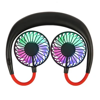 New Neck Hanging Fans 7 Colors LED Light Luminous Sports Hanging Neck Fan Portable Mini Hands-Free USB Fan
New Neck Hanging Fans 7 Colors LED Light Luminous Sports Hanging Neck Fan Portable Mini Hands-Free USB Fan