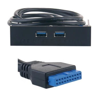 Front Drive Panel 20 Pin to Dual USB 3.0 Floppy Bay Front Drive Panel Bracket Expansion Adapter 2 Port USB 3.0 Expansion Adapter
Front Drive Panel 20 Pin to Dual USB 3.0 Floppy Bay Front Drive Panel Bracket Expansion Adapter 2 Port USB 3.0 Expansion Adapter