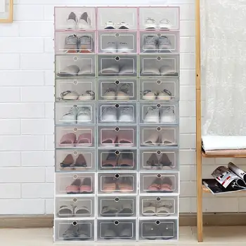 3pcs Transparent Plastic Shoe Box Drawer Case Rectangle Thickened DIY Household Shoes Storage Organizer Drawer Divider Shoe Box
3pcs Transparent Plastic Shoe Box Drawer Case Rectangle Thickened DIY Household Shoes Storage Organizer Drawer Divider Shoe Box