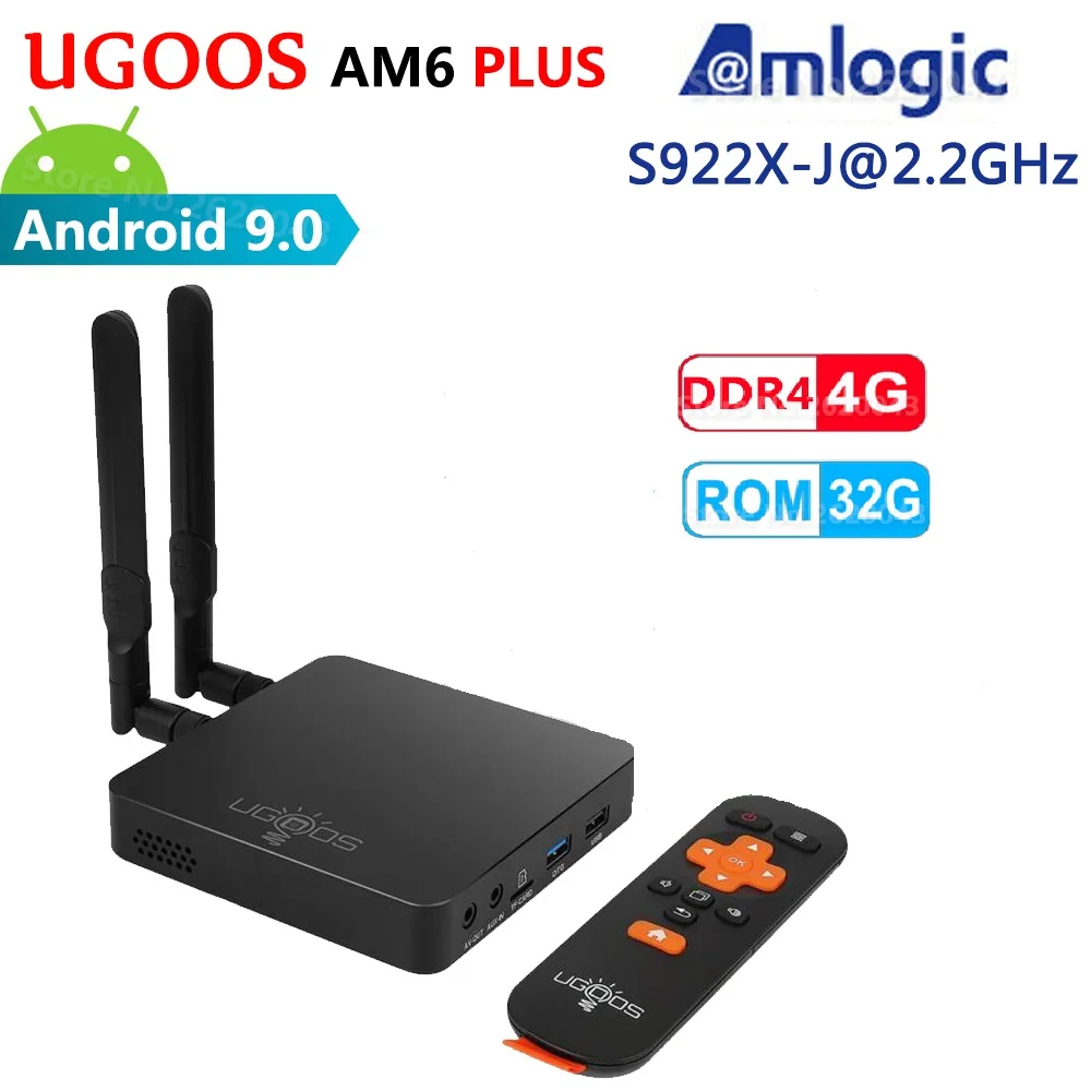 UGOOS AM6 PLUS Amlogic S922X-J Smart Android 9.0 TV Box DDR4 4GB 32GB 2.4G 5G WiFi 1000M LAN BT 4K HD Media Player VS AM6 Pro
UGOOS AM6 PLUS Amlogic S922X-J Smart Android 9.0 TV Box DDR4 4GB 32GB 2.4G 5G WiFi 1000M LAN BT 4K HD Media Player VS AM6 Pro