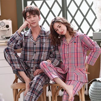 New Products Spring and Summer Autumn Long Sleeve Cotton Couples Pajamas Cardigan Pure Cotton Comfortable Men and Women Cotton C
New Products Spring and Summer Autumn Long Sleeve Cotton Couples Pajamas Cardigan Pure Cotton Comfortable Men and Women Cotton C