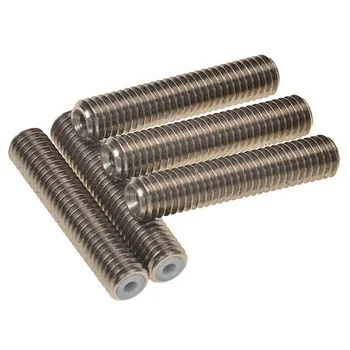 Barrel M6x40mm Nozzle Throat with PTFE Liner for MK9 Tube Makerbot 3D Printer Extruder Hot End Pack of 5PCS
Barrel M6x40mm Nozzle Throat with PTFE Liner for MK9 Tube Makerbot 3D Printer Extruder Hot End Pack of 5PCS