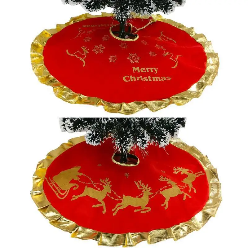 Christmas Deer Cart Tree Skirt Tree Carpet Christmas Apron Red Burlap Tree Base Skirt Decor For Christmas Tree Elk Carpet 90cm
Christmas Deer Cart Tree Skirt Tree Carpet Christmas Apron Red Burlap Tree Base Skirt Decor For Christmas Tree Elk Carpet 90cm
