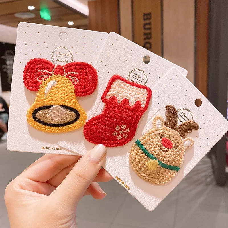 Christmas children's hairpin headdress princess lady girl knitted side clip girl hairpin hair accessory christmas gifts
Christmas children's hairpin headdress princess lady girl knitted side clip girl hairpin hair accessory christmas gifts