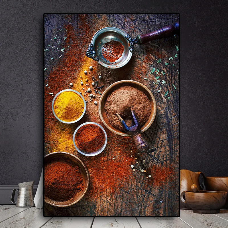 Grains Spices Peppers Cooking Canvas Painting Cuadros Scandinavian Posters and Prints Wall Art Food Picture for Kitchen Room
Grains Spices Peppers Cooking Canvas Painting Cuadros Scandinavian Posters and Prints Wall Art Food Picture for Kitchen Room