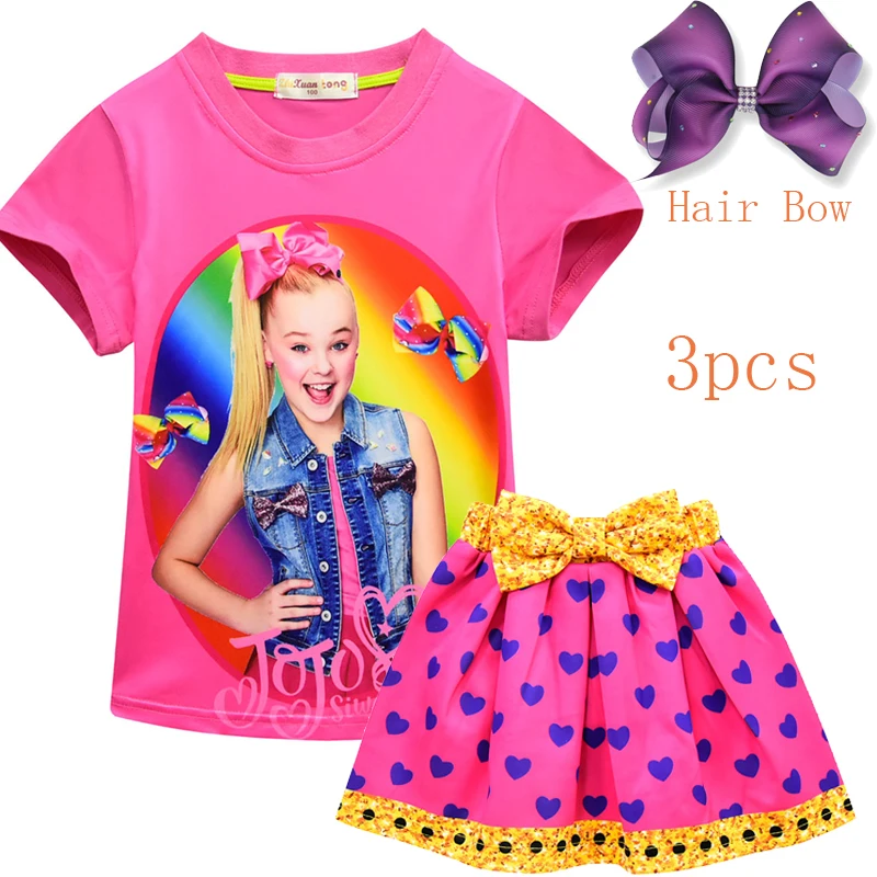 Girls Jojo Siwa Clothes Casual Costume Children T shirt shirt hair bow 3Pcs/Sets Teen Girls summer Suit Jojo Siwa Clothing Set
Girls Jojo Siwa Clothes Casual Costume Children T shirt shirt hair bow 3Pcs/Sets Teen Girls summer Suit Jojo Siwa Clothing Set