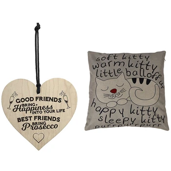2 Pcs Accessories: 1 Pcs Cat Pillow Case Sofa Waist Throw Cushion Cover & 1 Pcs Wooden Hanging Heart Plaque Alcohol Sign
2 Pcs Accessories: 1 Pcs Cat Pillow Case Sofa Waist Throw Cushion Cover & 1 Pcs Wooden Hanging Heart Plaque Alcohol Sign