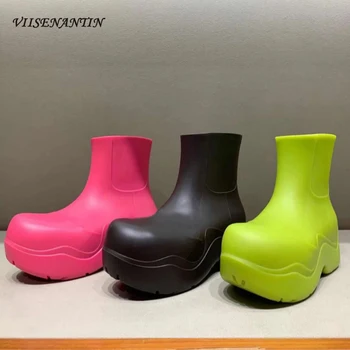 Genuine Leather Fashion Slim Straight RainBoots Women Ins Color Thick Bottom Spring Autumn Slip-on Chunky Round Toe Shoes Woman
Genuine Leather Fashion Slim Straight RainBoots Women Ins Color Thick Bottom Spring Autumn Slip-on Chunky Round Toe Shoes Woman