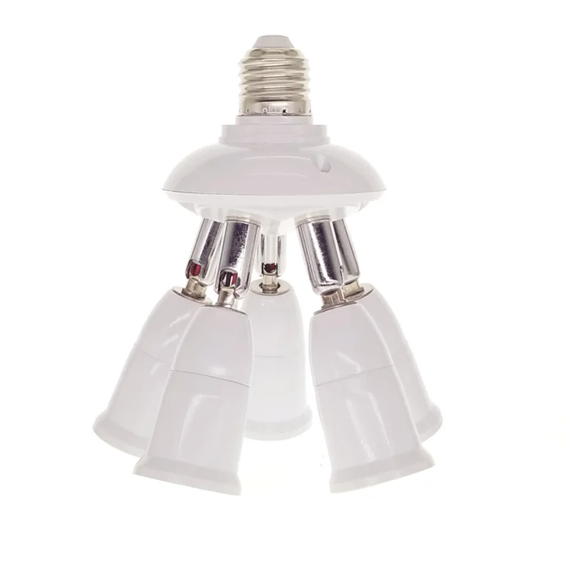 

1 To 1/3/4/5 Light Adjustable Converters Holder E27 To E27 Socket Splitter Led Lighting Lamp Split Adapter Bulb Holders Base