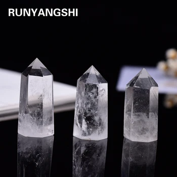 35-45mm Natural Crystal Transparency Quartz Point Healing Stone Hexagonal Prisms Obelisk Wand Treatment Stone Home Decor
35-45mm Natural Crystal Transparency Quartz Point Healing Stone Hexagonal Prisms Obelisk Wand Treatment Stone Home Decor