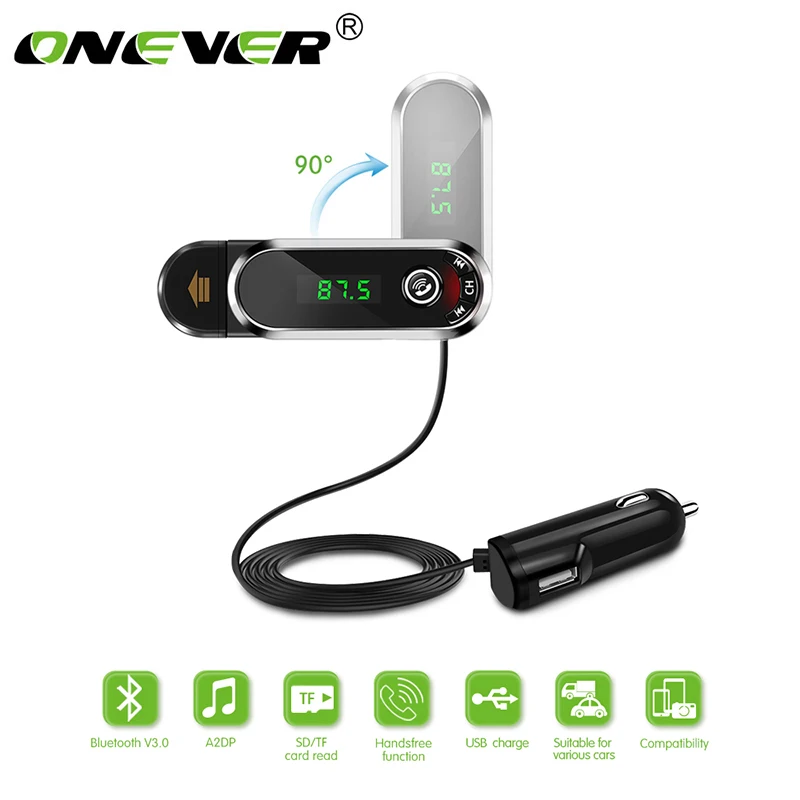 Onever Multifunction Car-FM-Transmitter Bluetooth-Handsfree-Car-Kit MP3 Music Audio Player AUTO-Charger With Phone Holder модуля
Onever Multifunction Car-FM-Transmitter Bluetooth-Handsfree-Car-Kit MP3 Music Audio Player AUTO-Charger With Phone Holder модуля