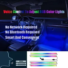 New Product 12 LED Car Light With Voice Control Car Atmosphere Light Strip Colorful RGB Car Music Indoor Light Universal
New Product 12 LED Car Light With Voice Control Car Atmosphere Light Strip Colorful RGB Car Music Indoor Light Universal