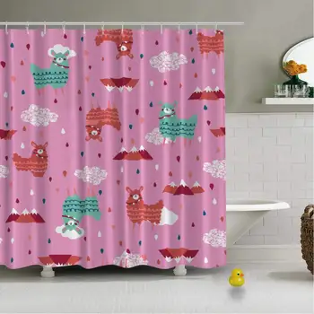 Llama Cartoon Drawing Patterns Vector s Vector Practical Shower Curtain for Bathroom,79''L x 72''W
Llama Cartoon Drawing Patterns Vector s Vector Practical Shower Curtain for Bathroom,79''L x 72''W