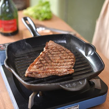Thick Cast Iron Steak Frying Pan Stripe Uncoated Non-stick Dedicated Pan for Beef Steak Cast Iron Skillet Kitchen Pot Cookware
Thick Cast Iron Steak Frying Pan Stripe Uncoated Non-stick Dedicated Pan for Beef Steak Cast Iron Skillet Kitchen Pot Cookware