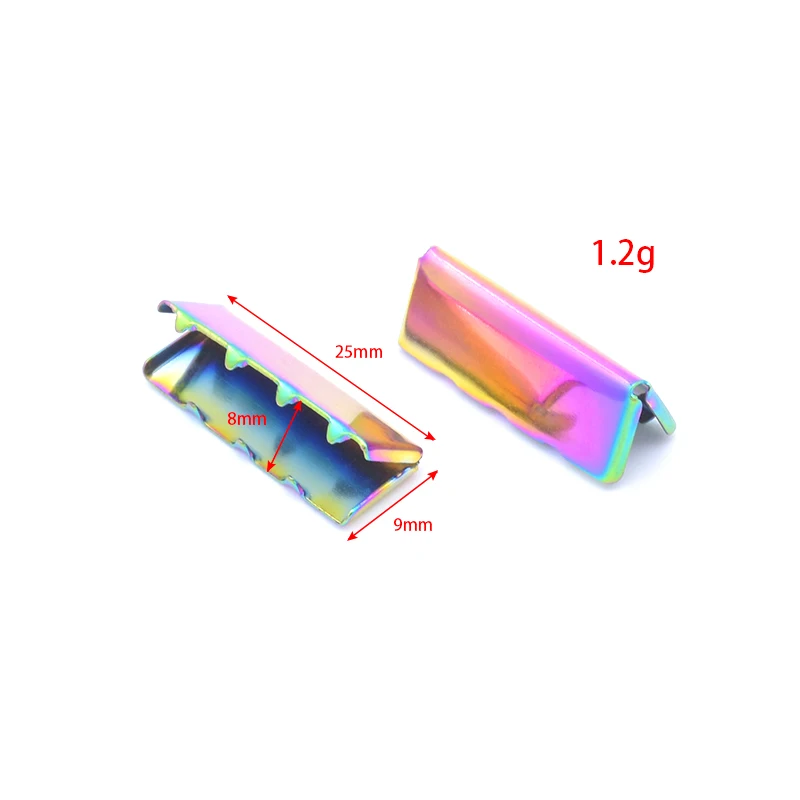Ivoduff 1 INCH Metal Strap Tail Clip Rainbow Color Buckle Belt Tail Clip Wallet Leather Stopper Buckle Cord End DIY Accessory
Ivoduff 1 INCH Metal Strap Tail Clip Rainbow Color Buckle Belt Tail Clip Wallet Leather Stopper Buckle Cord End DIY Accessory