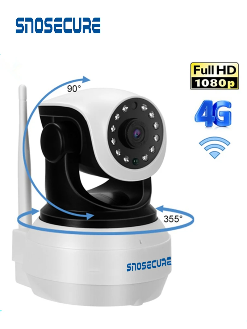 SNOSECURE 1080P Full HD PT IP Camera Wifi Wireless 3G 4G 2-Way Audio Home Security Surveillance Night-Vison
SNOSECURE 1080P Full HD PT IP Camera Wifi Wireless 3G 4G 2-Way Audio Home Security Surveillance Night-Vison