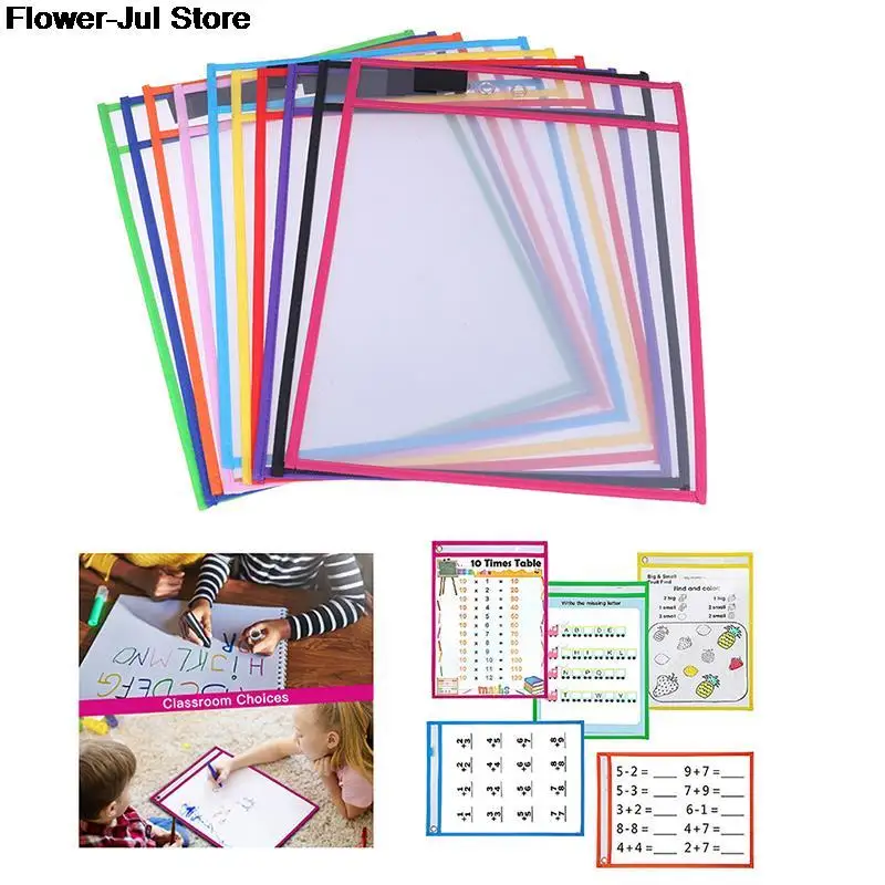 Reusable Dry Erasable Pockets Transparent Write And Wipe Drawing Board Dry Brush Bag File Pocket For Teaching Kids Pastels
Reusable Dry Erasable Pockets Transparent Write And Wipe Drawing Board Dry Brush Bag File Pocket For Teaching Kids Pastels