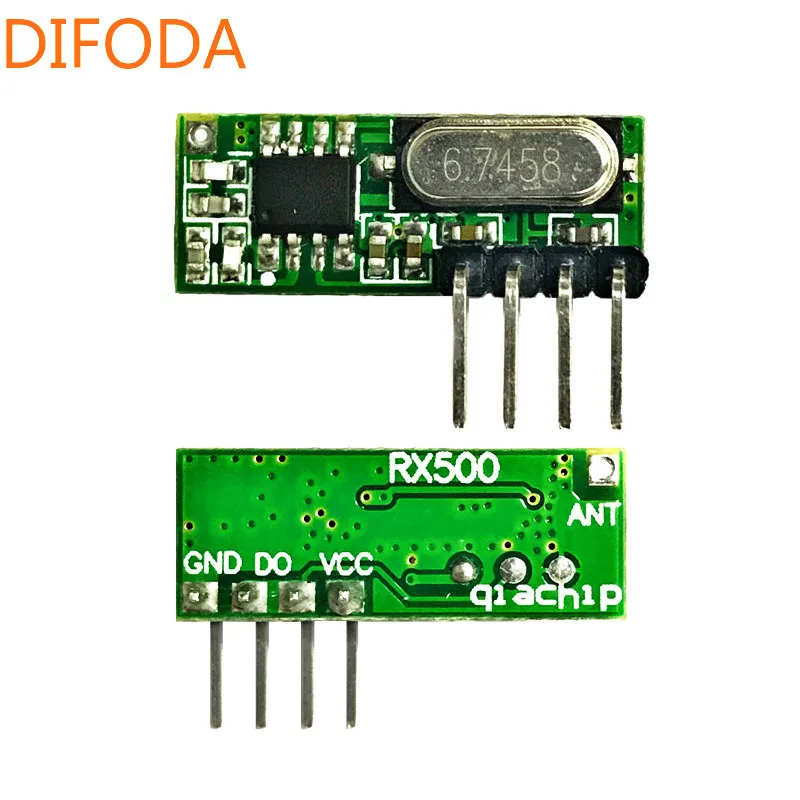 DIFODA 10pcs 433 Mhz RF Receiver Superheterodyne UHF ASK 433Mhz ReSmall Size Low Power for Arduino Universal Remote Control
DIFODA 10pcs 433 Mhz RF Receiver Superheterodyne UHF ASK 433Mhz ReSmall Size Low Power for Arduino Universal Remote Control