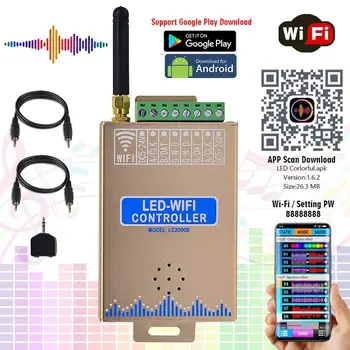 LC1000A LC2000B WIFI SPI Music Spectrum Controller for LED Digital Pixel Strip 1024-2048 Pixels LED Screen Controller with Built
LC1000A LC2000B WIFI SPI Music Spectrum Controller for LED Digital Pixel Strip 1024-2048 Pixels LED Screen Controller with Built