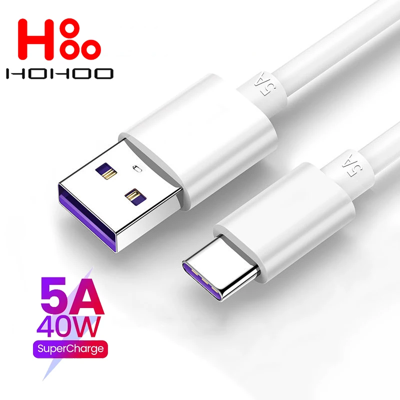 5A Кабель USB Type C для быстрой зарядки Redmi Note 7 8 Pro 8A 6A линии передачи данных Huawei P40 P30 20