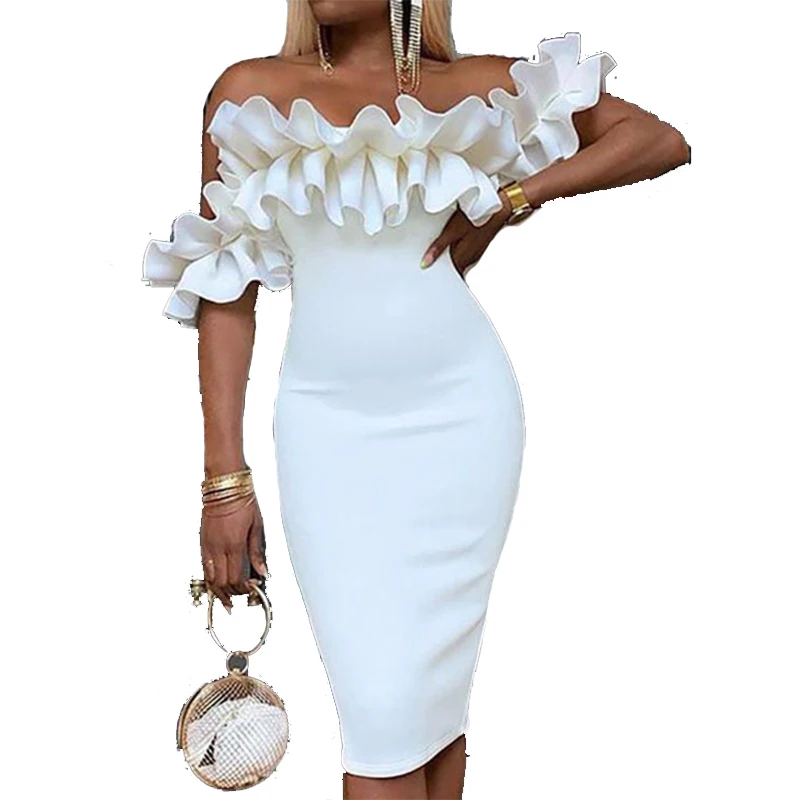 2019 Summer Dress Women Sexy Ruffled Sleeves Hip Short Sleeve Women Clothing Boho Bodycon Dresses Women Party Night Vestido New
2019 Summer Dress Women Sexy Ruffled Sleeves Hip Short Sleeve Women Clothing Boho Bodycon Dresses Women Party Night Vestido New