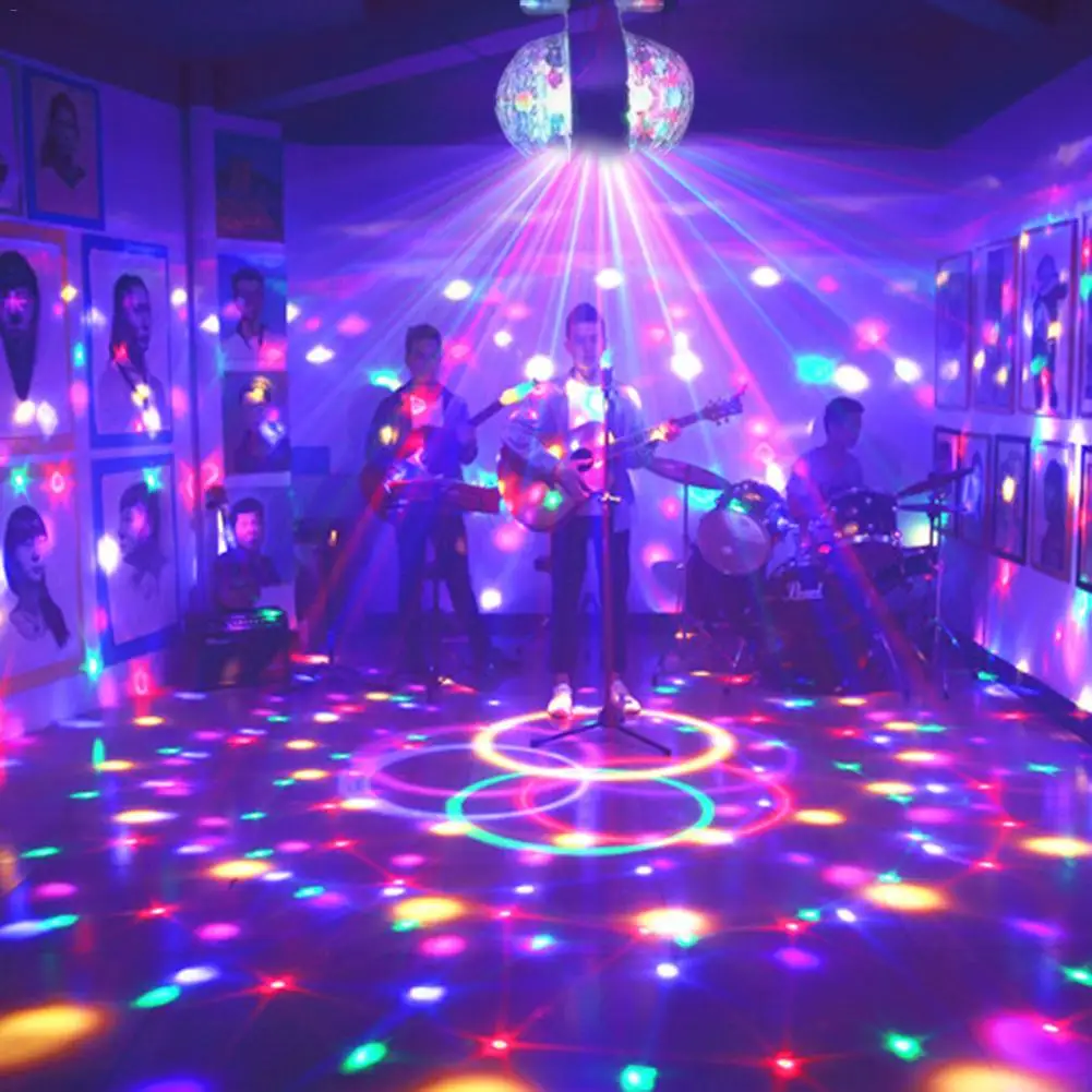 E27 3W RGB Disco Light Colorful Rotating LED Stage Lamp Double-sided Magic Crystal Ball Effect Light For Xmas Party Bar DJ Light
E27 3W RGB Disco Light Colorful Rotating LED Stage Lamp Double-sided Magic Crystal Ball Effect Light For Xmas Party Bar DJ Light