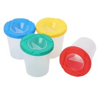 4Pcs Kids Painting Cup Assorted Color Spill Proof No-Spill Paint Cups Containers with Lids and Stoppers Painting Supply for Kids
4Pcs Kids Painting Cup Assorted Color Spill Proof No-Spill Paint Cups Containers with Lids and Stoppers Painting Supply for Kids