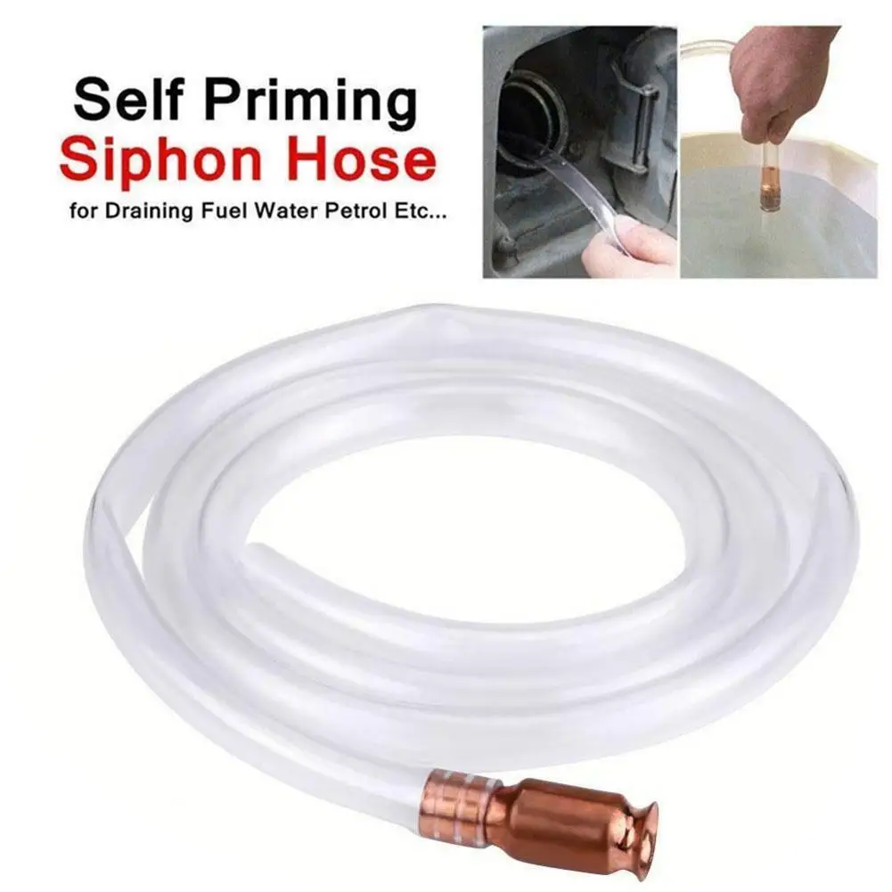 

Manual Suction Pipe Gas Siphon Pump Gasoline Fuel Water Shaker Siphon Safety Self Priming Hose Pipe Plumbing Hoses Transparent