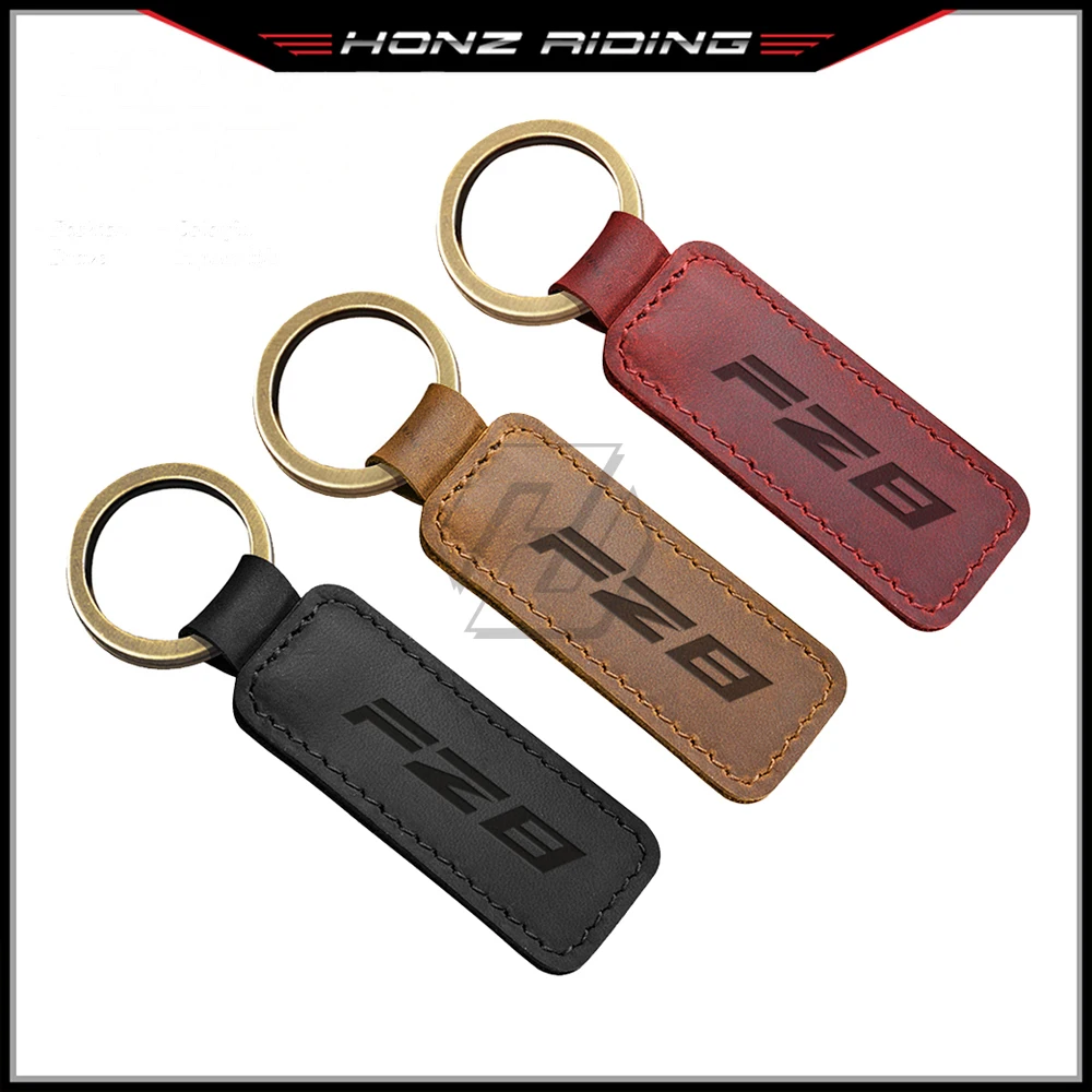 

For Yamaha FZ8 Fazer Models Motorcycle Keychain Cowhide Key Ring