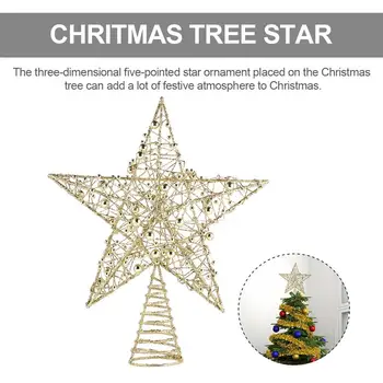 1PC Iron Star Tree Topper Glitter Star Christmas Holiday Tree Topper 5 Point Star Festival Treetop Decor for Home Party
1PC Iron Star Tree Topper Glitter Star Christmas Holiday Tree Topper 5 Point Star Festival Treetop Decor for Home Party