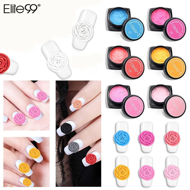 Elite99 12 Color Carved Patterns 3D Gel Nail Varnish Carved Gel Varnish Modeling Sculpture Gel Paint Lacquer For Nail Design
Elite99 12 Color Carved Patterns 3D Gel Nail Varnish Carved Gel Varnish Modeling Sculpture Gel Paint Lacquer For Nail Design