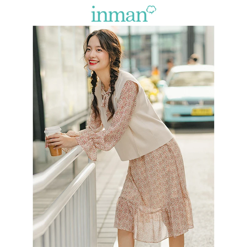INMAN 2019 Autumn New Arrival Retro Wave Point French Romantic Literary Two pieces suit Women Dress
INMAN 2019 Autumn New Arrival Retro Wave Point French Romantic Literary Two pieces suit Women Dress