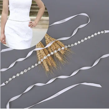 TOPQUEEN Bridal Belts Crystal Bridesmaid Belt White Accessories Silver Sash Thin Womens Dress Belt Wedding Dress Accessory S378
TOPQUEEN Bridal Belts Crystal Bridesmaid Belt White Accessories Silver Sash Thin Womens Dress Belt Wedding Dress Accessory S378