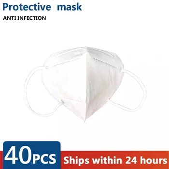 40Pcs KN95 Disposable Masks 95% Filtration 3-Layer Protective Home Health Care Reusable Particulate Respirator Face Mouth Mask
40Pcs KN95 Disposable Masks 95% Filtration 3-Layer Protective Home Health Care Reusable Particulate Respirator Face Mouth Mask