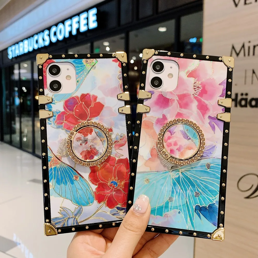 Light luxury butterfly and flower square case for iPhone 6 6s 7 8 plus X XS Max XR 12 MINI 11 Pro Max for women back cover
Light luxury butterfly and flower square case for iPhone 6 6s 7 8 plus X XS Max XR 12 MINI 11 Pro Max for women back cover
