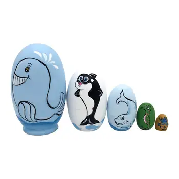 5Pcs/Set Animal Dolphin Hand Painted Nesting Dolls Matryoshka Kids Toy Gift
5Pcs/Set Animal Dolphin Hand Painted Nesting Dolls Matryoshka Kids Toy Gift