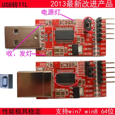 Usb to Ttl Serial Line Module STC-stm32 Microcontroller Programming Upgrade Small Board Download Line FT232
Usb to Ttl Serial Line Module STC-stm32 Microcontroller Programming Upgrade Small Board Download Line FT232