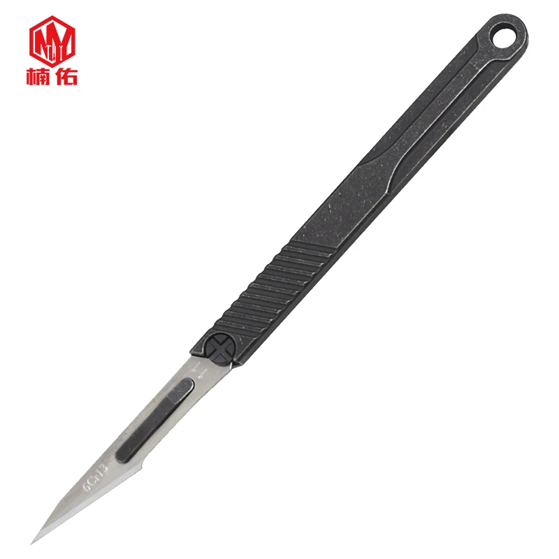 1PC Portable Light Titanium Alloy Knife Small Straight Shank Scalpel Mini Utility Knife EDC Outdoor Pocket Tool Equipment Accessories
1PC Portable Light Titanium Alloy Knife Small Straight Shank Scalpel Mini Utility Knife EDC Outdoor Pocket Tool Equipment Accessories