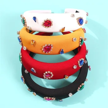 DUOJIAOYAN Luxury Rhinestone Headband Padded acrylic sponge Hairband Wide Headwear Shining Hair Accessories For women girls
DUOJIAOYAN Luxury Rhinestone Headband Padded acrylic sponge Hairband Wide Headwear Shining Hair Accessories For women girls