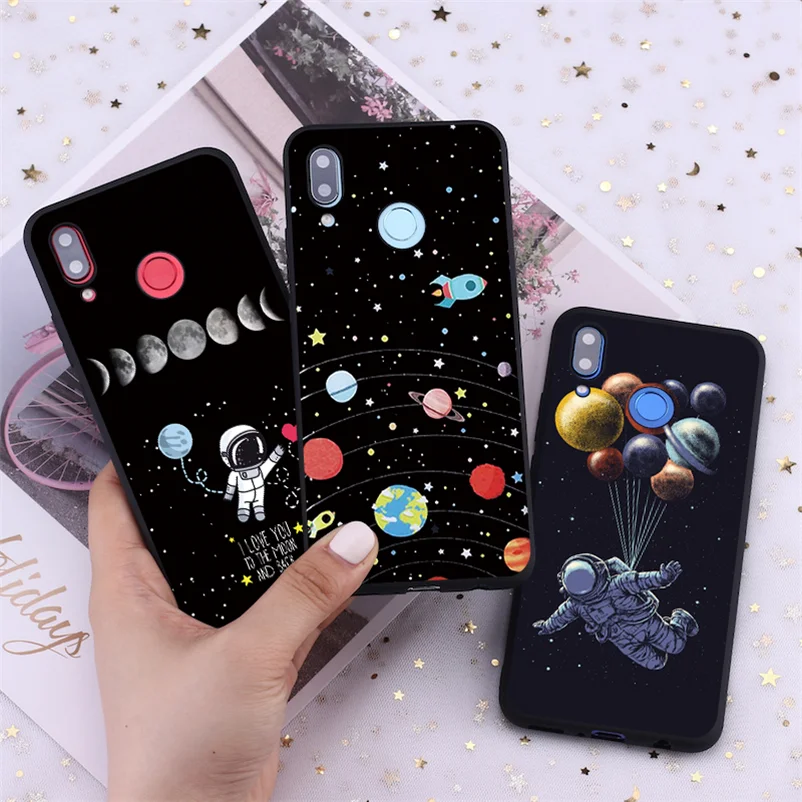 Космос астронавт чехол для спортивной камеры Xiao mi Red Note 8 Pro 7 5 6 4X 5A Plus 7A 4A 6A A3 A1 A2 9 Lite
