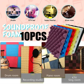 10Pcs Acoustic Soundproof Foam Egg Shape Studio Sound Absorption Treatment Panel TP899
10Pcs Acoustic Soundproof Foam Egg Shape Studio Sound Absorption Treatment Panel TP899