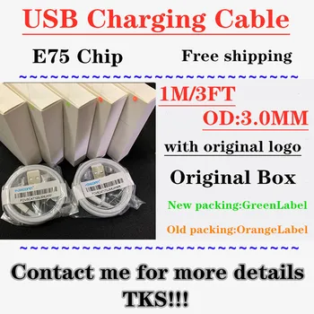 100pcs/lot OD:3.0mm 1M 3FT USB Data Sync Charger AAAA Quality Charging Cable For phone 5 6 7 plus With packaging box
100pcs/lot OD:3.0mm 1M 3FT USB Data Sync Charger AAAA Quality Charging Cable For phone 5 6 7 plus With packaging box