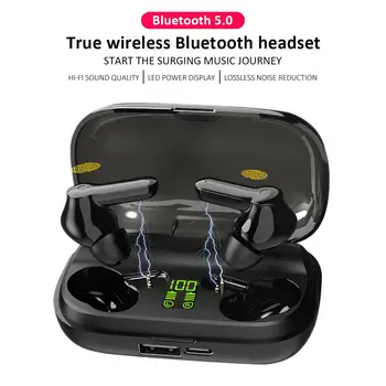 TWS Bluetooth 5.0 Earphone Touch Control Sports HiFi Stereo Gaming Wireless Earbuds with 2200 mAh Charging Box and LED display
TWS Bluetooth 5.0 Earphone Touch Control Sports HiFi Stereo Gaming Wireless Earbuds with 2200 mAh Charging Box and LED display