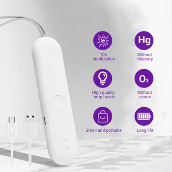 Portable UV Bactericidal Lamp USB Rechargeable Disinfection Ozone LED Sterilizer Light Kill Mite Sterilization Ultraviolet Tube
Portable UV Bactericidal Lamp USB Rechargeable Disinfection Ozone LED Sterilizer Light Kill Mite Sterilization Ultraviolet Tube