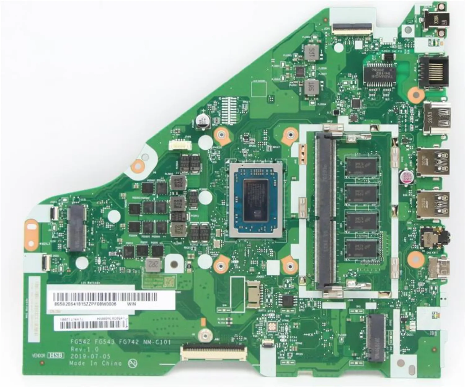 SHELI For Lenovo L340-15API L340-17API V155-15API Laptop Motherboard FG542 FG543 FG742 NM-C101 CPU R5 3500U 4GB RAM Tested 100%
SHELI For Lenovo L340-15API L340-17API V155-15API Laptop Motherboard FG542 FG543 FG742 NM-C101 CPU R5 3500U 4GB RAM Tested 100%