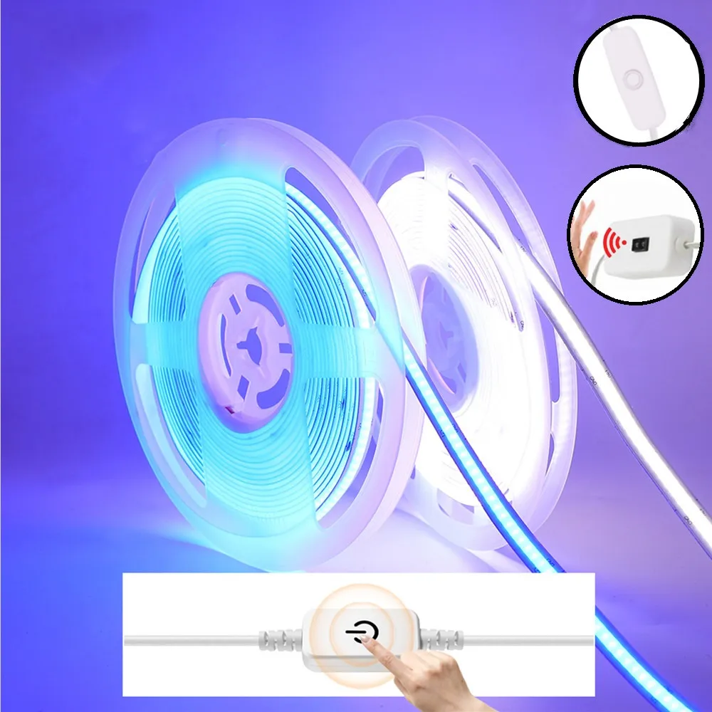 USB Dimmable COB LED Strip Lights 5V 320Leds/m RA90 High Bright Flexible Tape Ribbon Lamp With ON/OFF Switch Cabinet Backlight
USB Dimmable COB LED Strip Lights 5V 320Leds/m RA90 High Bright Flexible Tape Ribbon Lamp With ON/OFF Switch Cabinet Backlight