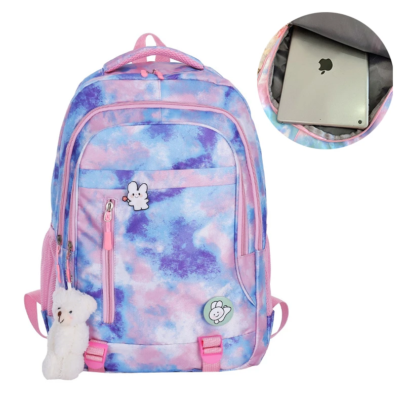 Nylon School Backpack for Girls Gradient Color Pencil Cases Large Capacity Luggage Bags for Travel Female Luxury Laptop Bag M134
Nylon School Backpack for Girls Gradient Color Pencil Cases Large Capacity Luggage Bags for Travel Female Luxury Laptop Bag M134
